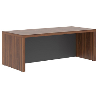Zenn ZST 209H Стол руководителя 2000х900х750 Орех Даллас/Антрацит