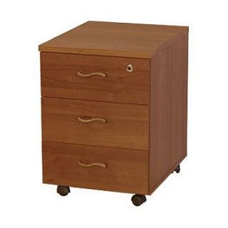 Мастер МТ 214 Тумба 3-х ящичная (с доводчиками) с центральным замком 42x53x60 Темный Орех 