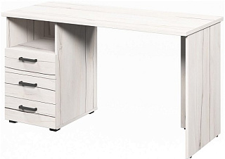 Lemo L-28 Стол письменный на опорной тумбе 1350х590х750 Таксония айвори