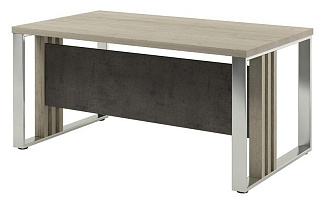 Vestar Z-316 Стол руководителя прямой 1600x900x750 Дуб Галифакс/Бетон Чикаго
