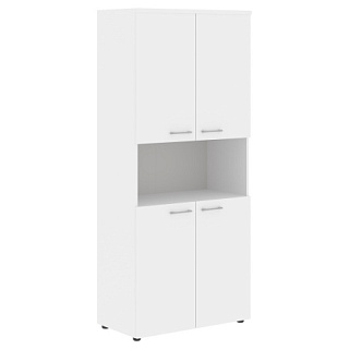 Xten XHC 85.4 Шкаф с 2-мя комплектами глухих малых дверей и топом 856х432х1955  Белый