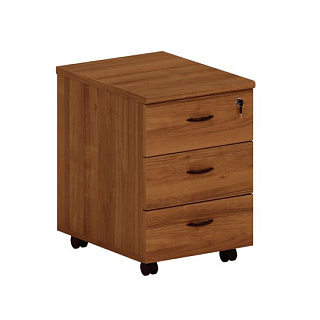 Престиж ТЖ 215 Тумба выкатная 3-ящичная (c доводчиками) с центральным замком с доводчиками (42x54x59