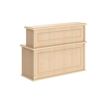 Raut RMS 120 Стойка ресепшен 1200х600х1200 Бук Тиара