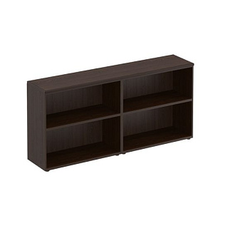 Mark МК 751-1 Стеллаж низкий 4-створчатый с топом (без дверей) (180.4x40.4x85)  Дуб валенсия