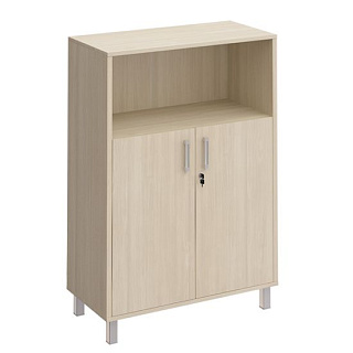 Борн В 420-821-1 Шкаф для документов двери ДСП с замком +ниша (90x45x131) Дуб шамони