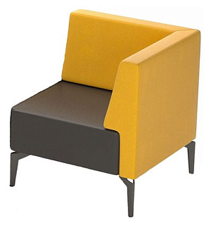 CHAIRMAN ЛАЙТ Угловой модуль 720х720х800 Экокожа EUROLINE, рогожка TWIST