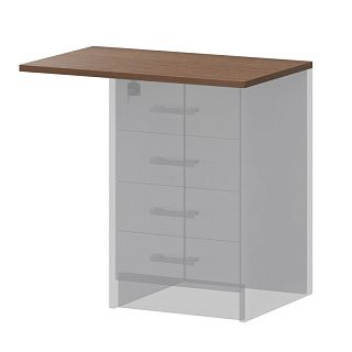 Арго А-706 (А-706+фурн.) Крышка 730x450x22  Орех