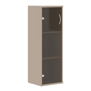 Imago СУ-2.4  Шкаф колонка со стеклянной дверью 406*365*1200 Мокачино