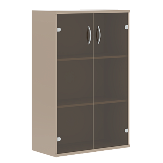 Imago СТ-2.4 Шкаф со стеклянными дверьми  770х365х1200 Мокачино