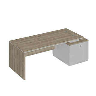 City СИ 112 ДС БП БП Стол опора ДСП на опорной тумбе (218x90x75)