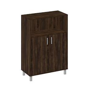 Борн В 420-821 Шкаф для документов двери ДСП без замка +ниша (90x45x131) Дуб ристретто