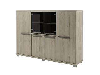 Vestar Z-34-02 Шкаф четырехсекционный с гардеробом 2160*500*1538 Дуб Галифакс