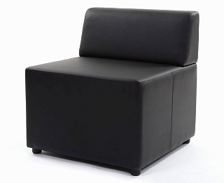 CHAIRMAN ОПТИМА Одноместный модуль 650х650х700 Экокожа EUROLINE, рогожка TWIST