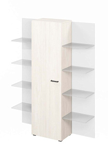 Lemo L-562 Шкаф для документов дополнительный 570х374х1916 Сосна Скандинавия