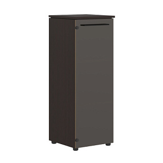 Morris MMC 42.2 Шкаф колонка со стеклянной дверью 429х423х1188 Дуб Базель/Венге Магия