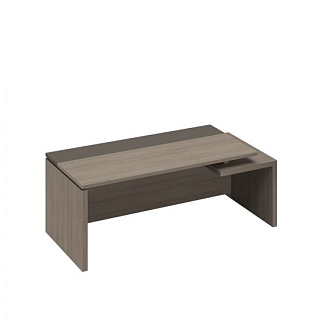 U.rus РС 102 ДЧ/ЛС Стол руководителя правый (202x90x76) Дуб виченца/лава серая