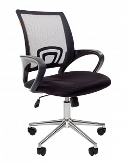Кресло офисное CHAIRMAN СН- 696 Микс хром TG TW-01/Е11 хром крестовина