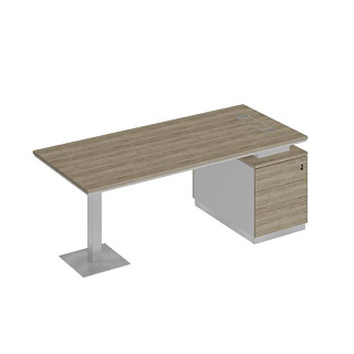 City СИ 104 ДС БП ДС Стол на опорной тумбе для руководителя (200x90x75)