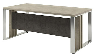 Vestar Z-318 Стол руководителя прямой 1800x900x750 Дуб Галифакс/Бетон Чикаго