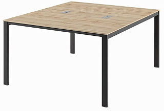 Саньяна N-46 Стол-тандем на МК 1350*1532*750 Дуб Вотан