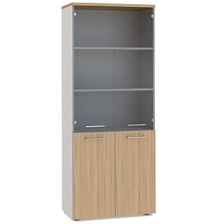 Unica F7A-02.K3Л Шкаф 2дв.щит,2дв.стекл.высокий 802*432*1975