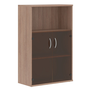 Imago СТ-2.2 Шкаф с малыми стеклянными дверьми 770х365х1200 Ясень шимо