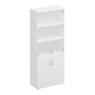 Комфорт К.379 БП Шкаф для документов со стеклом (80x38x200) 