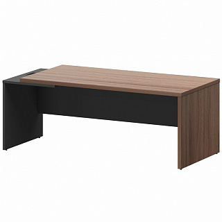 Кортез КZ-20 L/R Стол руководителя лев/пр 2000х900х750 Темный шимо/Графит