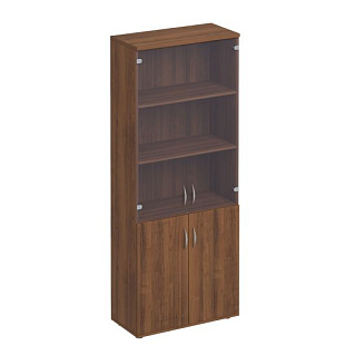 Комфорт К.379 ОФ Шкаф для документов со стеклом (80x38x200) 