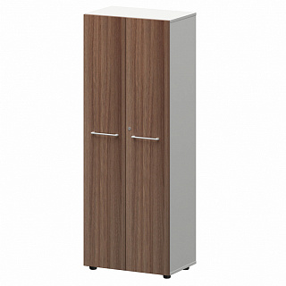 Кортез KZS-46 Шкаф для одежды 598х380х1595 Темный шимо/Белый