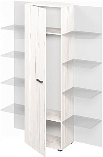 Lemo L-622 Шкаф для одежды дополнительный 570х374х1916 Таксония айвори