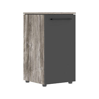 Моррис Тренд MLC 42.1 Шкаф колонка с глухой малой дверью  429х423х821 Сосна Нордик/Антрацит