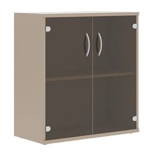 Imago СТ-3.2 Шкаф со стеклянными дверьми 770х365х823 Мокачино