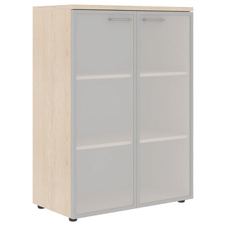 Xten XMC 85.7 Шкаф со стеклянными дверьми в алюминевой рамке с топом 856х432х1190 Бук Тиара