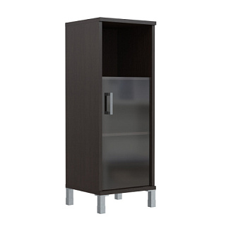 Born B 421.5(L/R) Шкаф колонка средняя с малой стеклянной дверью 475х450х1286 Венге Магия