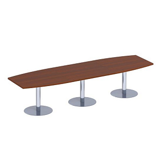 Патриот ПТ 144 Стол для переговоров на опорах-колоннах (360x110x74.6) 20* Миланский орех