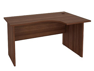 62.61 Стол эргономичный правый 135*90*75 Орех пегас