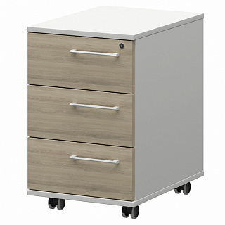 Кортез KZT-61 L/R Тумба мобильная/подвесная 416х568х588/648 Кронберг/Белый