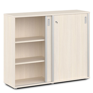 Vasanta V-75 Шкаф-купе средний с замком и 6 полками 1462*444*1200 Дуб Кобург