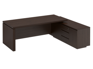 Mark МК 138 Стол руководителя на опорной тумбе (225x180x76)  Дуб валенсия