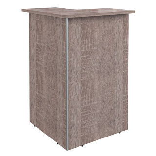 Dex DMC 88 (L/R) Стойка ресепшен угловая 800х800х1200 Дуб Сонома