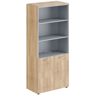 Dioni DHC 85.5 Шкаф с 1 комплектом глухих малых дверей 892х450х1950 Дуб Каньон