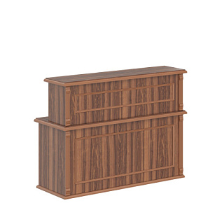 Raut RMS 160 Стойка ресепшен 1600х600х1200 Орех Даллас