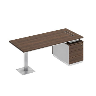 City СИ 104 ДГ БП ДГ Стол на опорной тумбе для руководителя (200x90x75)