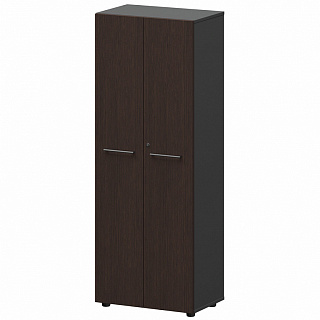 Кортез KZS-46 Шкаф для одежды 598х380х1595 Дуб венге/Графит