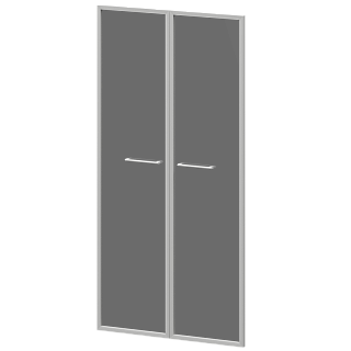 Кортез KZF-48RS Комплект высоких фасадов стекло в ал.рамке 784х20х1564 