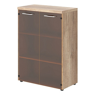 Torr-Z TMC 85.2 Шкаф со стеклянными дверьми и топом 856х450х1203 Дуб Каньон Z