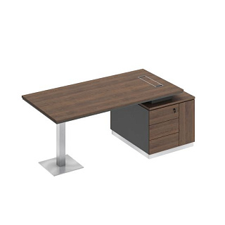 City СИ 105 ДГ АР ДГ Стол на опорной тумбе (198x90x75) 20*