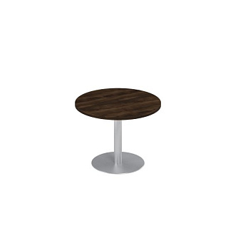 Борн В 323 Стол для переговоров круглый на опоре-колонне (110x110x75) Дуб ристретто