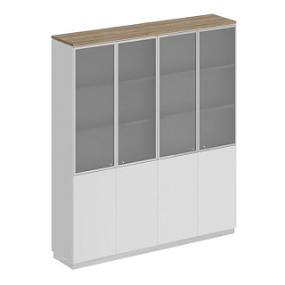 City СИ 315 ДС БП БП/ХР Шкаф для документов со стеклянными дверьми (180.2x40x203.4)